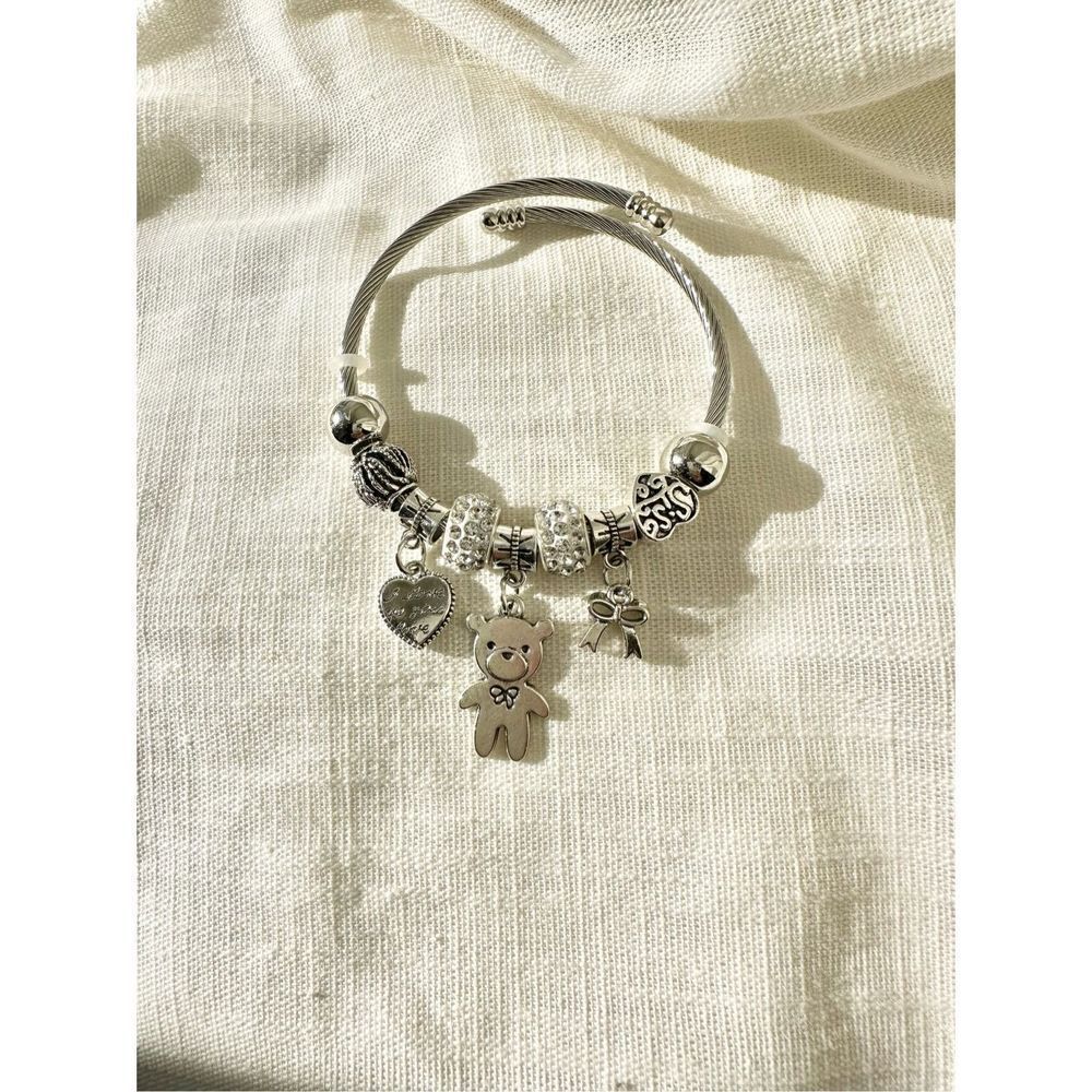 Cute Teddy bear charm bracelet